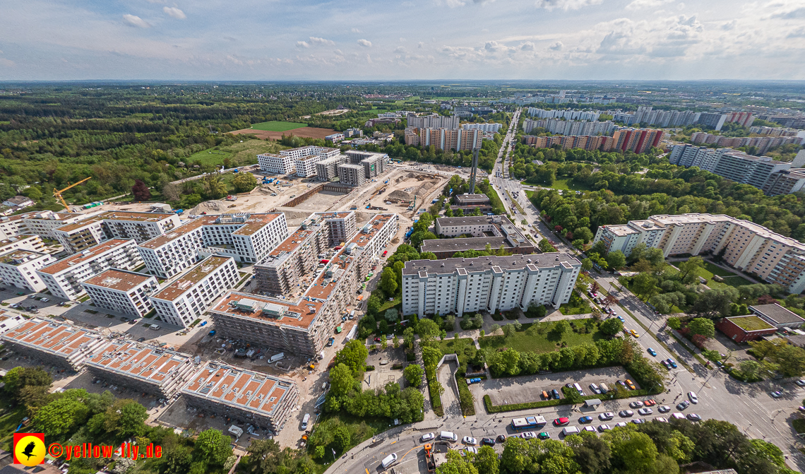09.05.2023 - Baustelle Alexisquartier und Pandion Verde in Neuperlach
